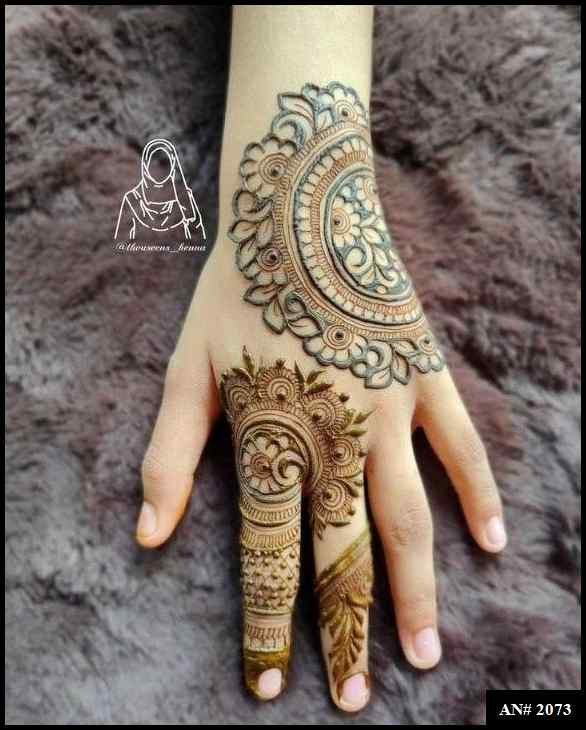 Back Side Mehndi Design AN 2073