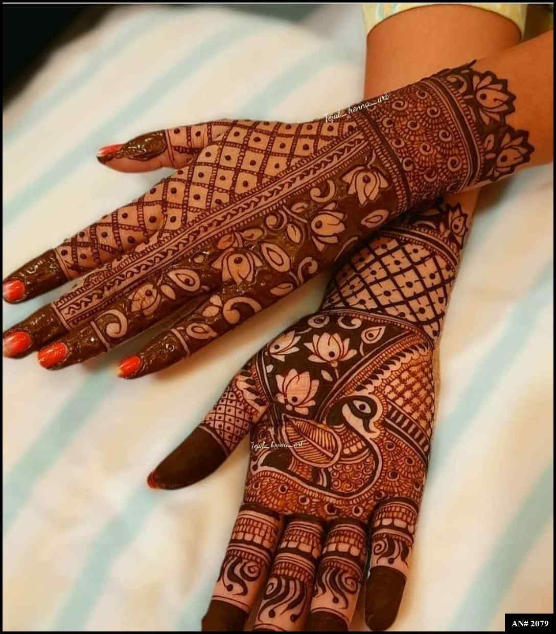 Back Side Mehndi Design AN 2079