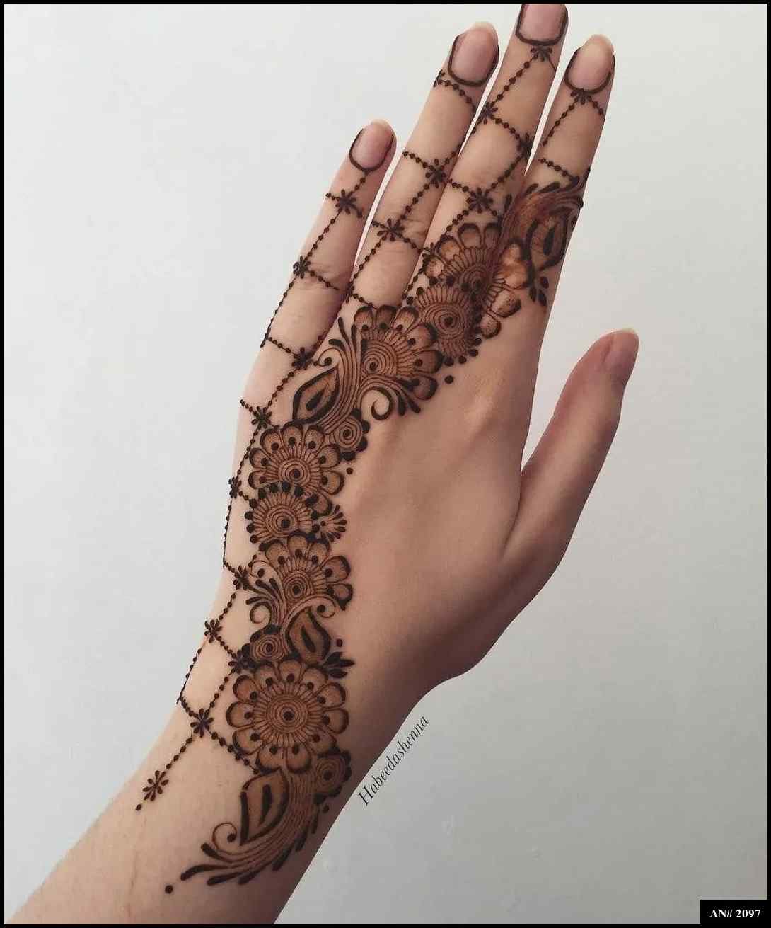 Back Side Mehndi Design AN 2097