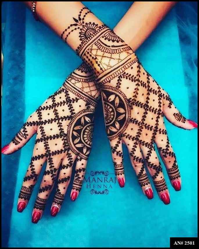 Back Side Mehndi Design AN 2501