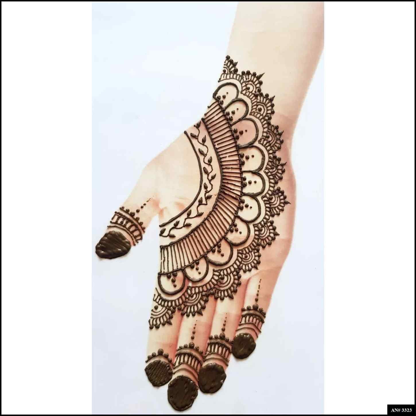 Back Side Mehndi Design AN 3323