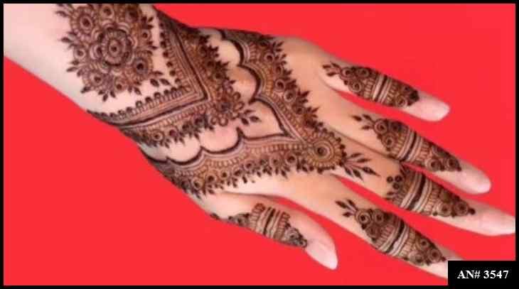 Back Side Mehndi Design AN 3547