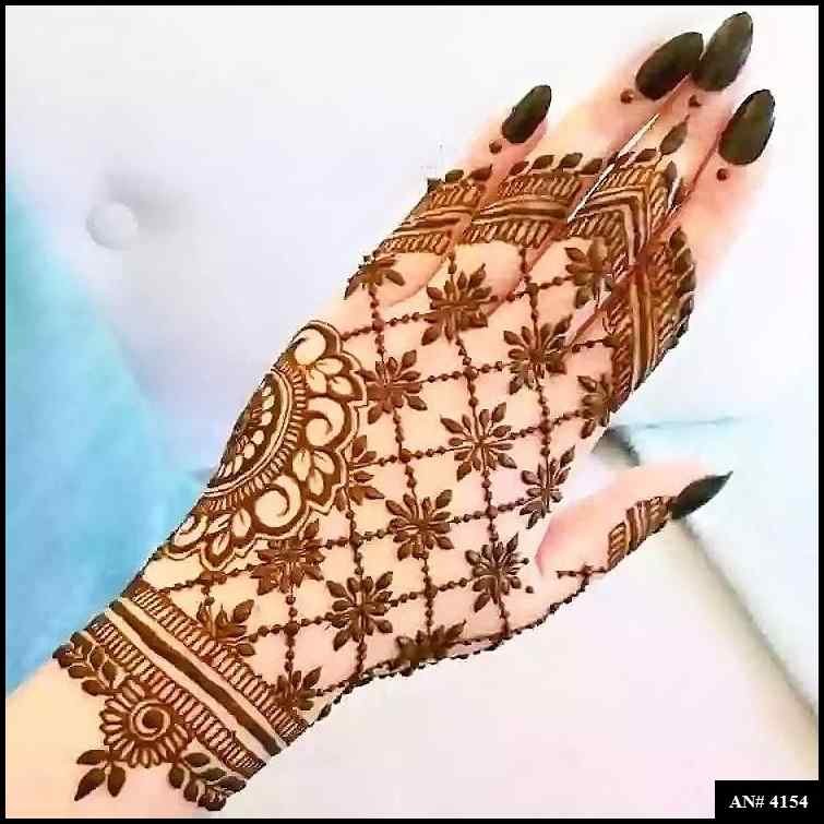 Back Side Mehndi Design AN 4154