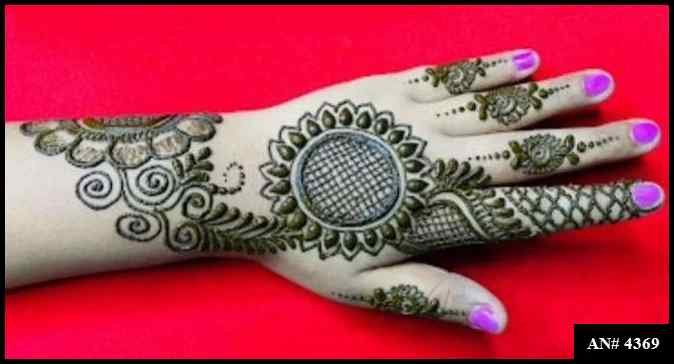 Back Side Mehndi Design AN 4369