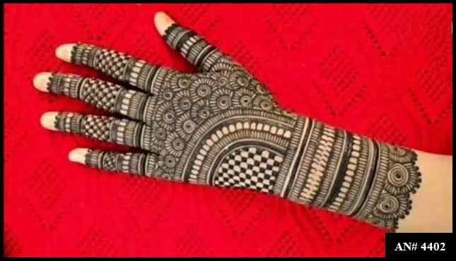 Back Side Mehndi Design AN 4402