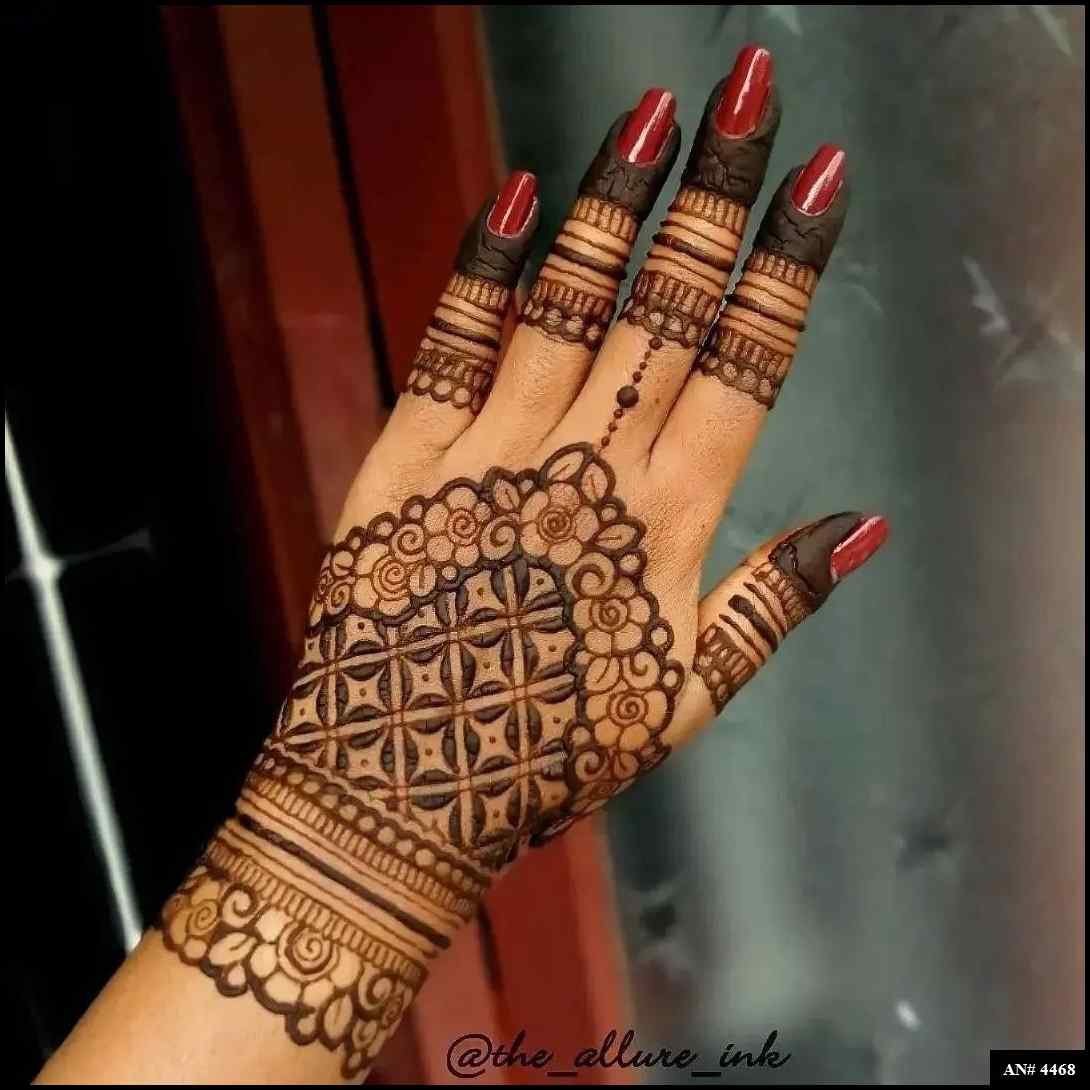 Back Side Mehndi Design AN 4468