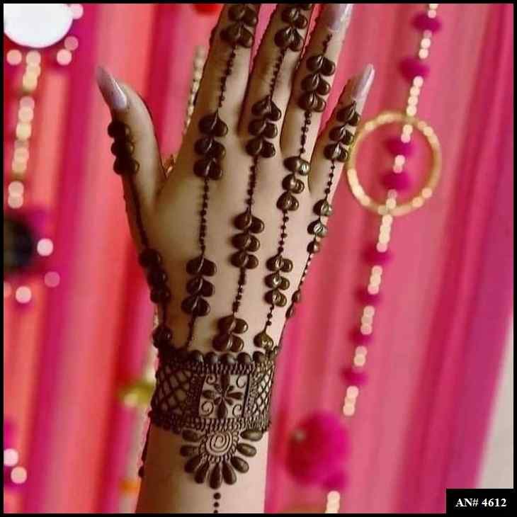 Back Side Mehndi Design AN 4612