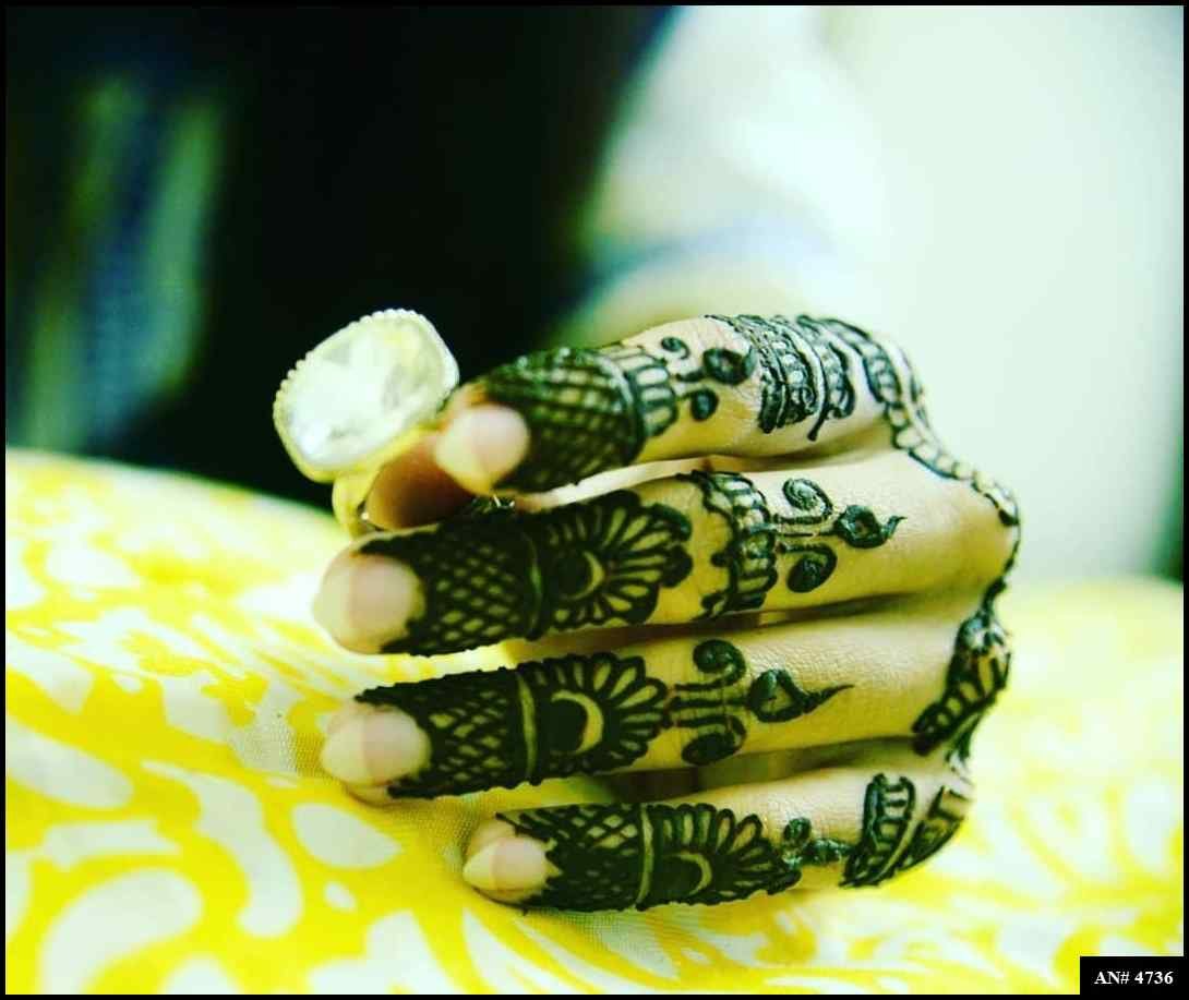 Back Side Mehndi Design AN 4736