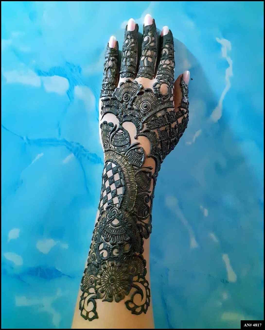 Back Side Mehndi Design AN 4817