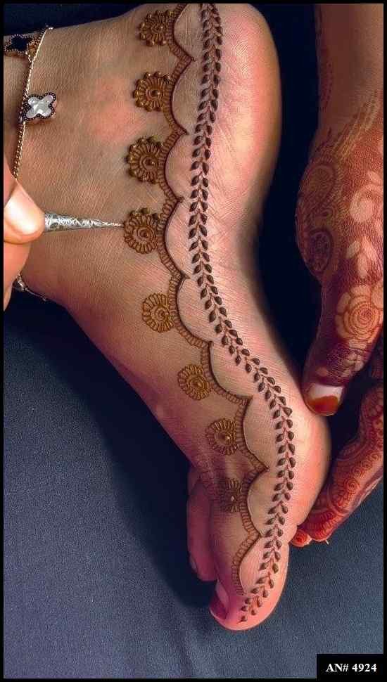 Back Side Mehndi Design AN 4924