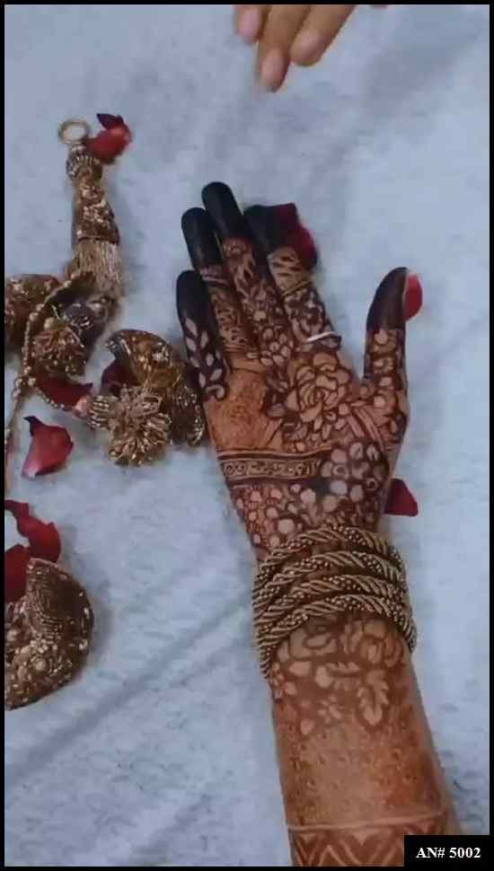 Back Side Mehndi Design AN 5002