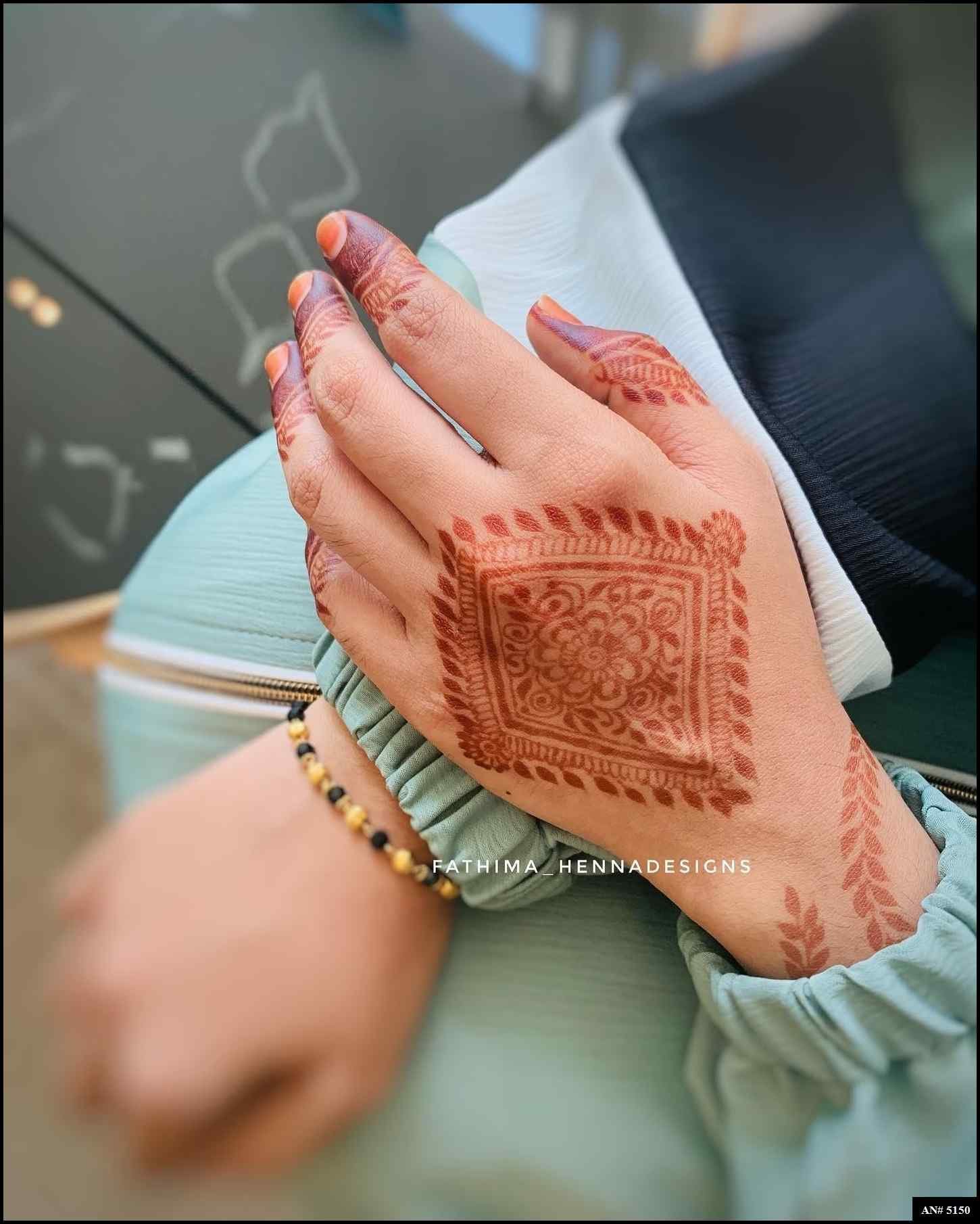 Sikh Bride, Henna Hand and Engagement Ring, Bracelet Bangles and Colorful  Lengha, Ceremony