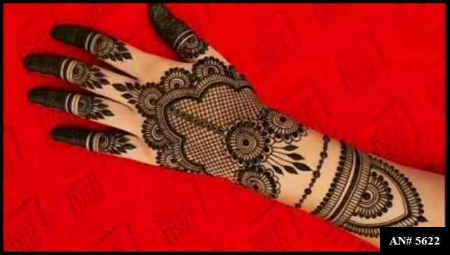 Back Side Mehndi Design AN 5622