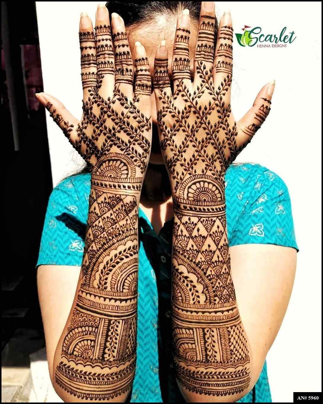 Bridal Mehndi Design AN 5960