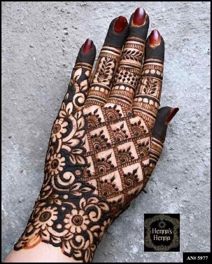 Bridal Mehndi Design AN 5977