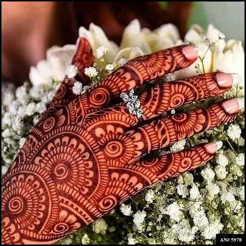 Bridal Mehndi Design [AN 5978]
