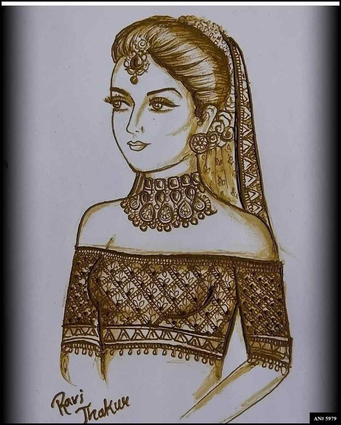 Bridal Mehndi Design [AN 5979]