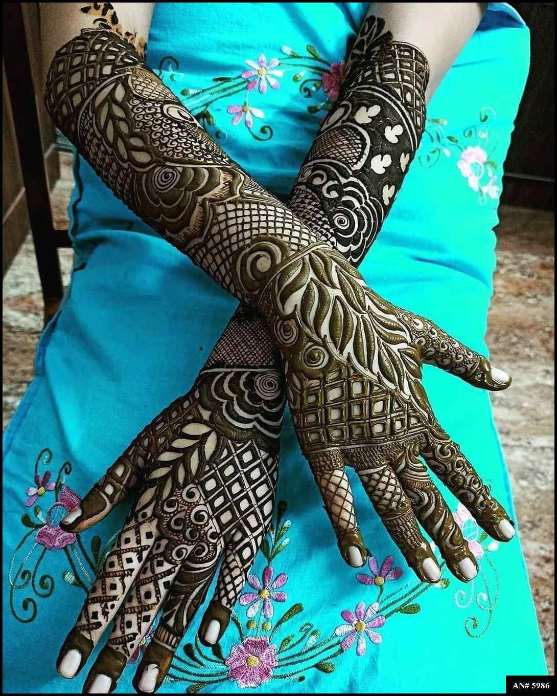 Bridal Mehndi Design AN 5986