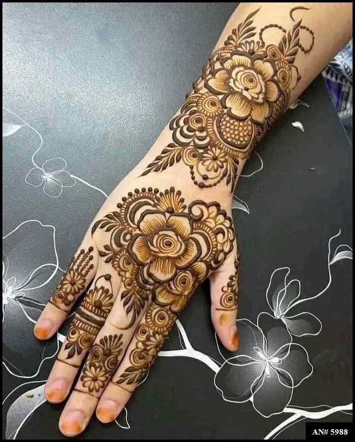 Bridal Mehndi Design [AN 5988]
