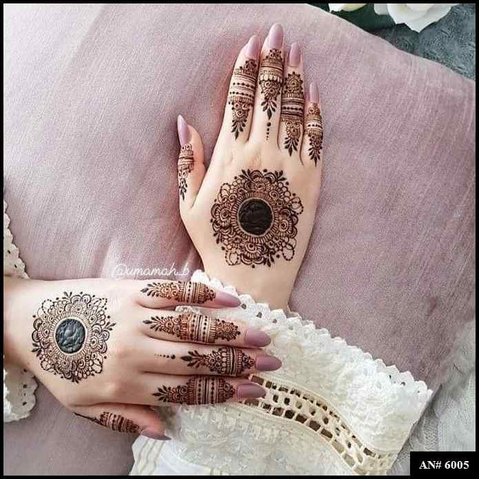 Circle Mehndi Design AN 6005