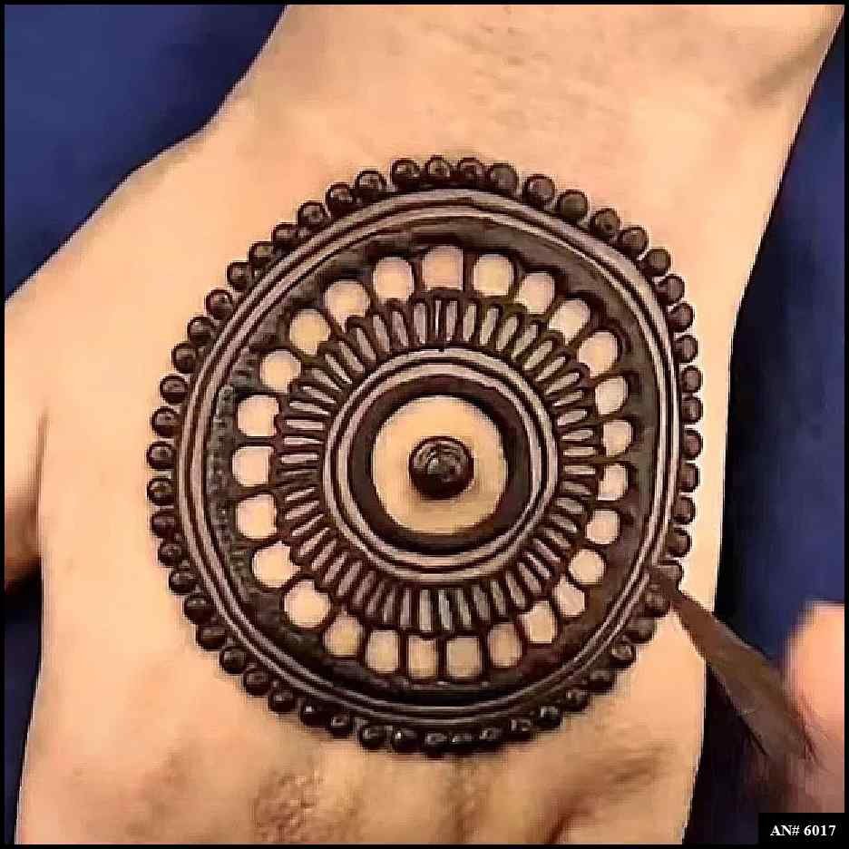 Circle Mehndi Design [AN 6017]