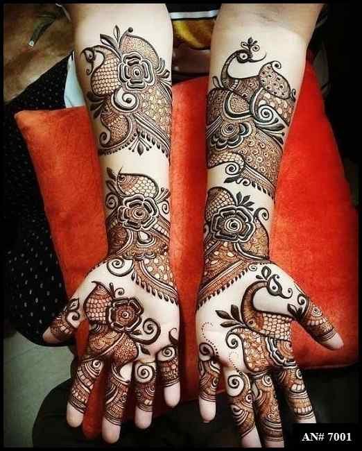 Easy Front Hand,Simple Mehndi Design AN 7001