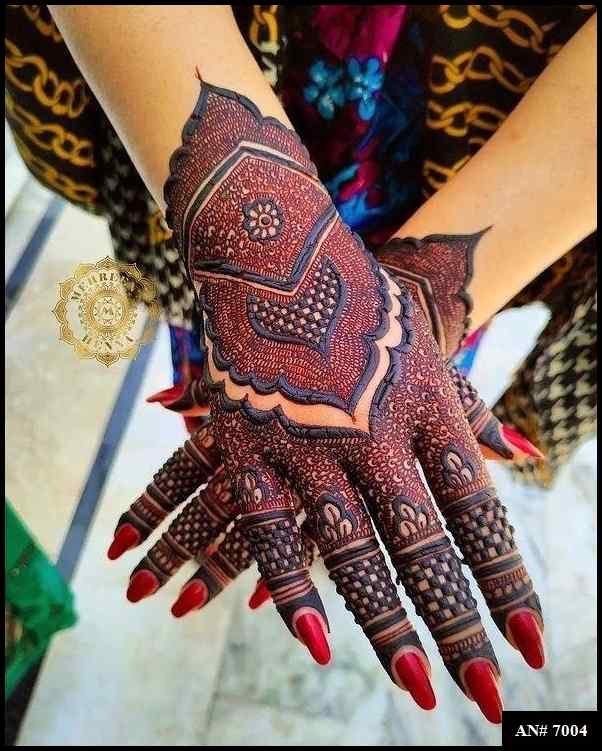 Easy Front Hand,Simple Mehndi Design AN 7004