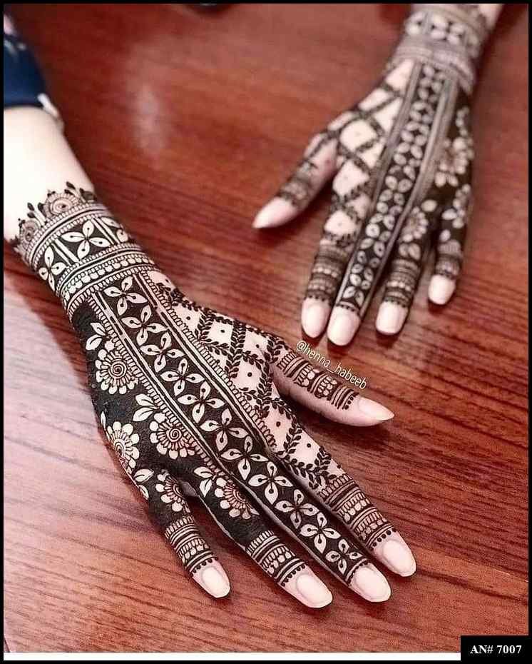 Easy Front Hand,Simple Mehndi Design AN 7007