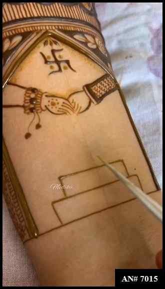 Easy Front Hand,Simple Mehndi Design AN 7015