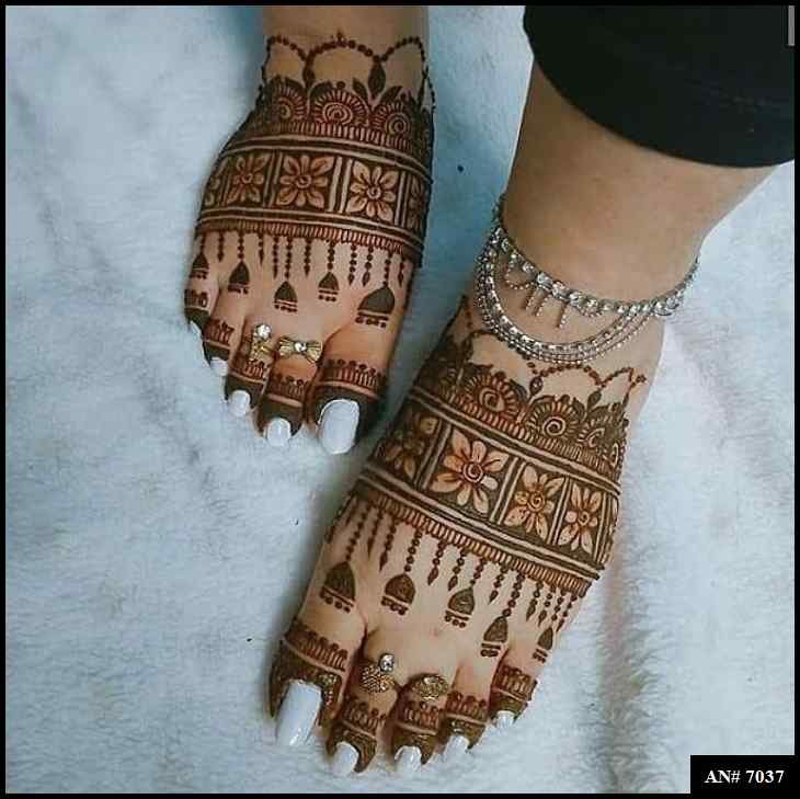 Feet Mehndi Design AN 7037
