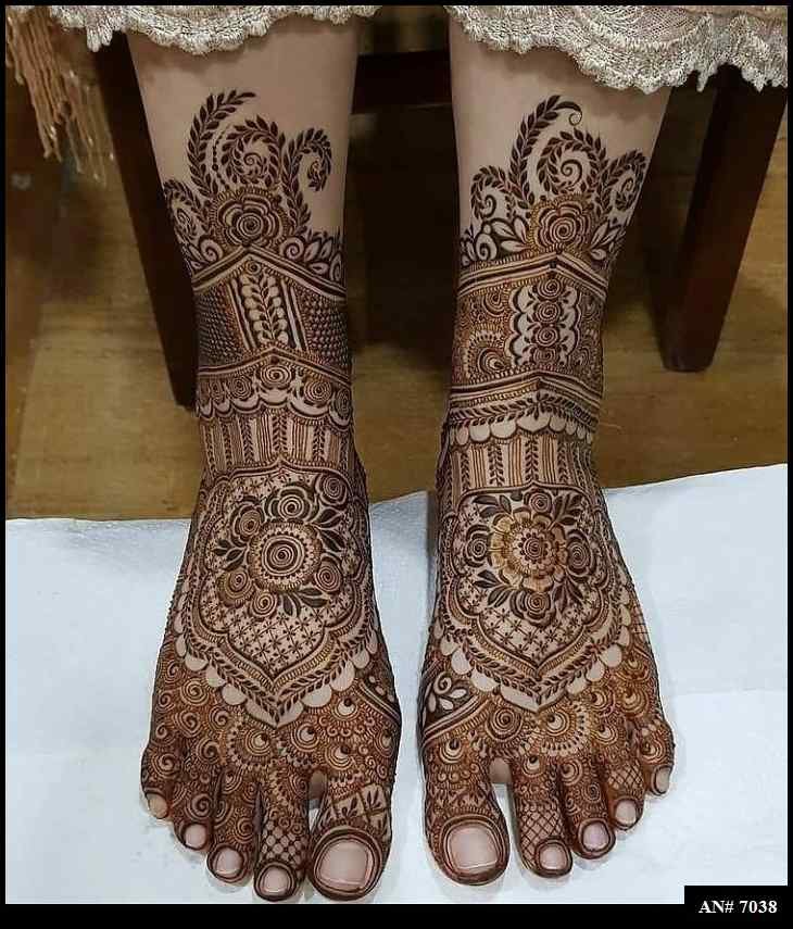 Feet Mehndi Design [AN 7038]
