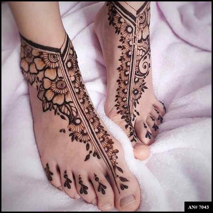 Feet Mehndi Design [AN 7043]