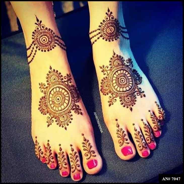 Feet Mehndi Design [AN 7047]