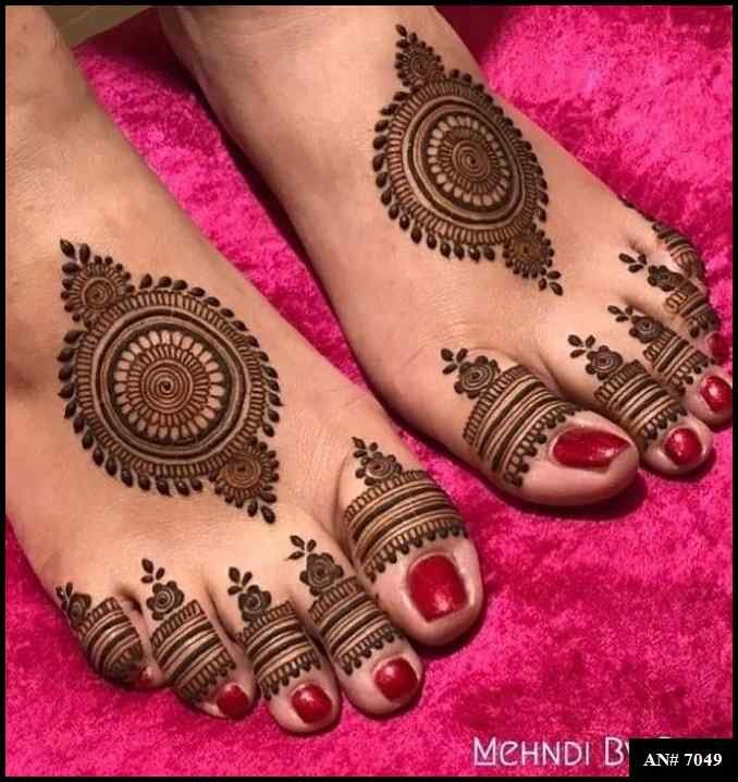 Feet Mehndi Design AN 7049