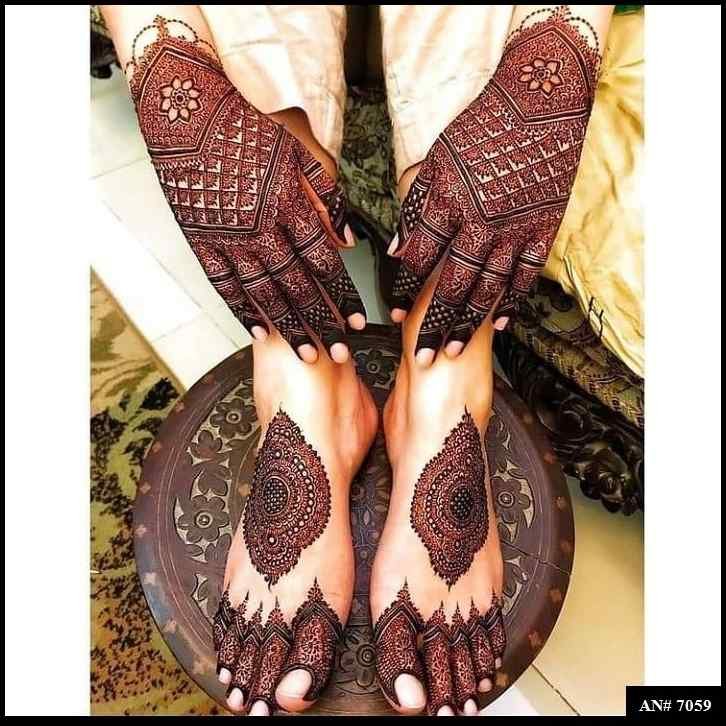 Feet Mehndi Design AN 7059
