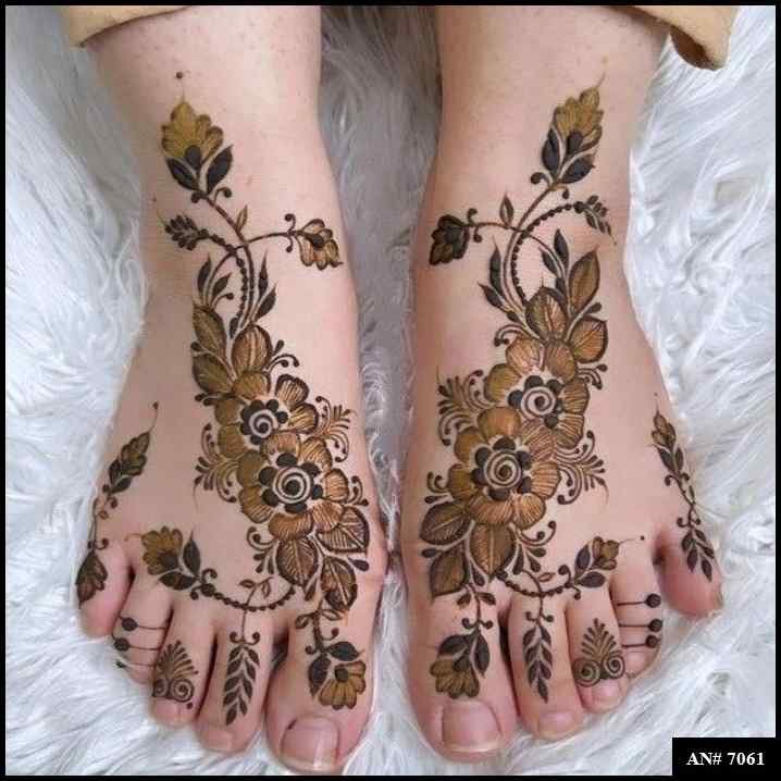 Feet Mehndi Design [AN 7061]