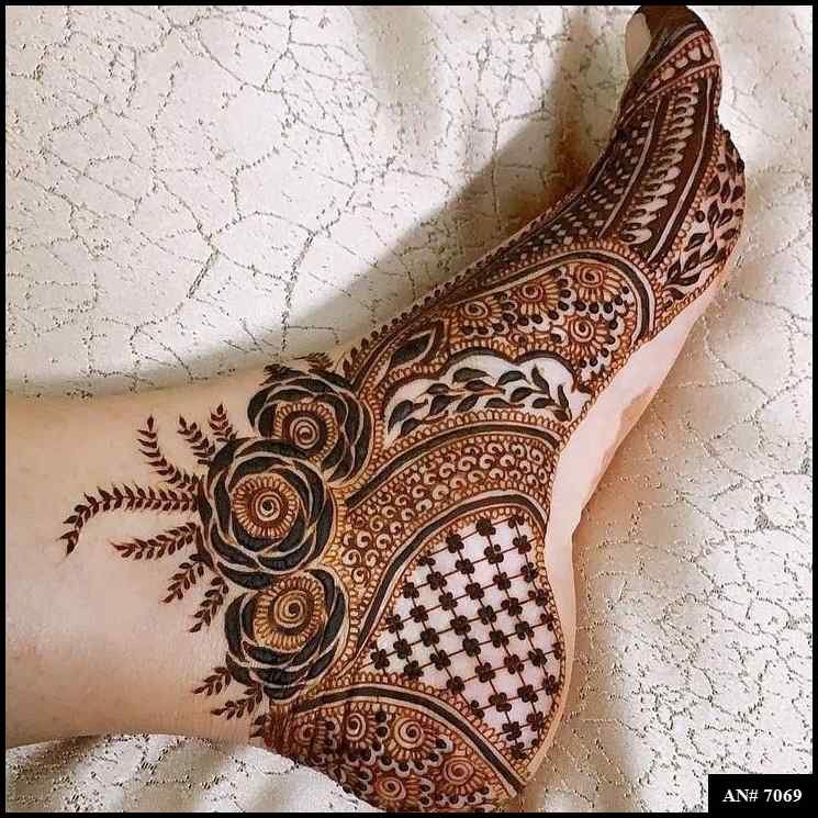 Feet Mehndi Design [AN 7069]