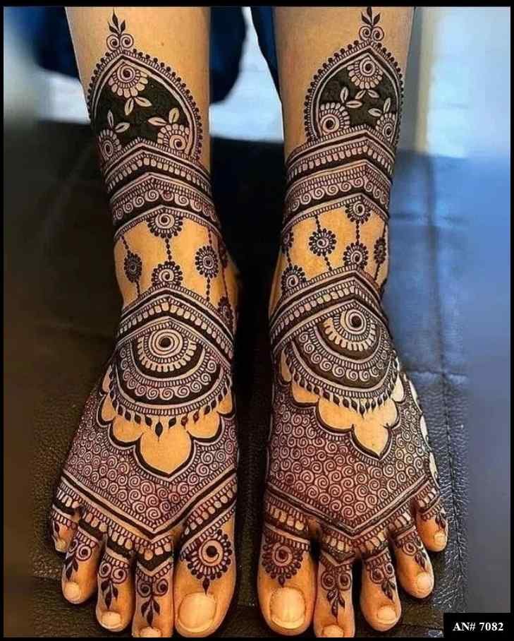 Feet Mehndi Design [AN 7082]