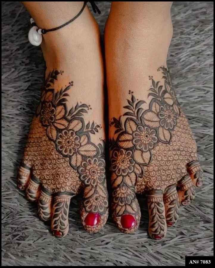 Feet Mehndi Design AN 7083