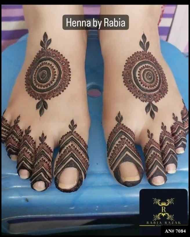 Feet Mehndi Design [AN 7084]