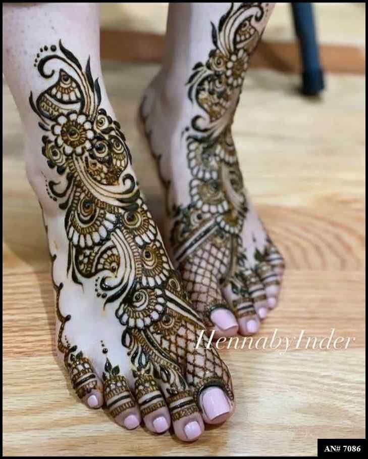 Feet Mehndi Design [AN 7086]