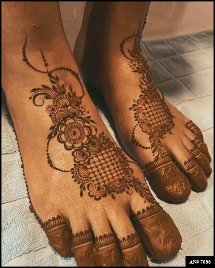 Feet Mehndi Design [AN 7088]