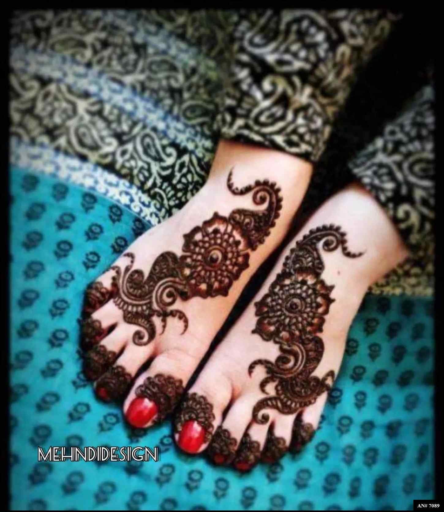 Feet Mehndi Design [AN 7089]