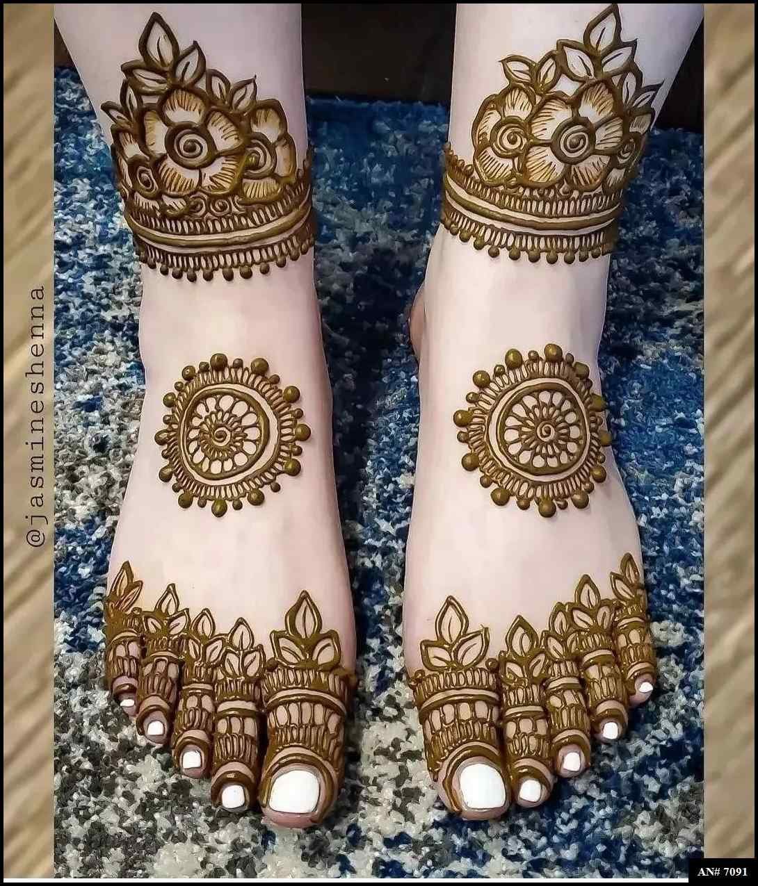 Feet Mehndi Design [AN 7091]