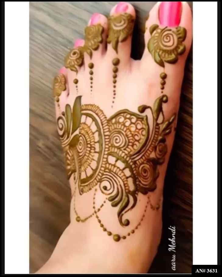 Foot Mehndi Design AN 3631