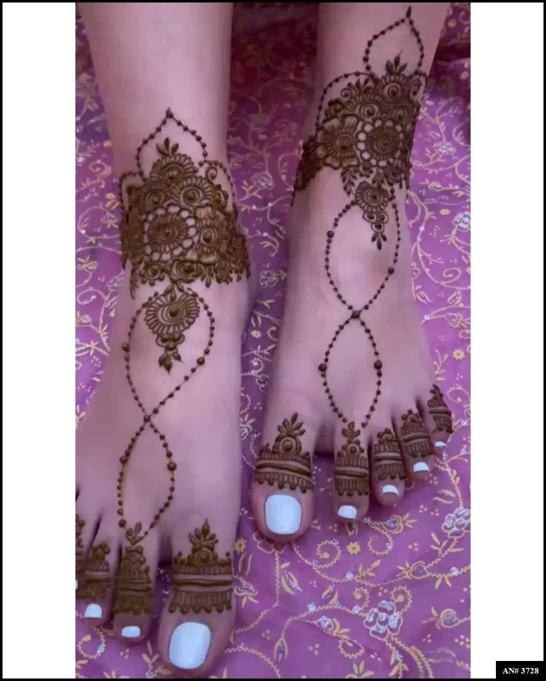 Foot Mehndi Design AN 3728