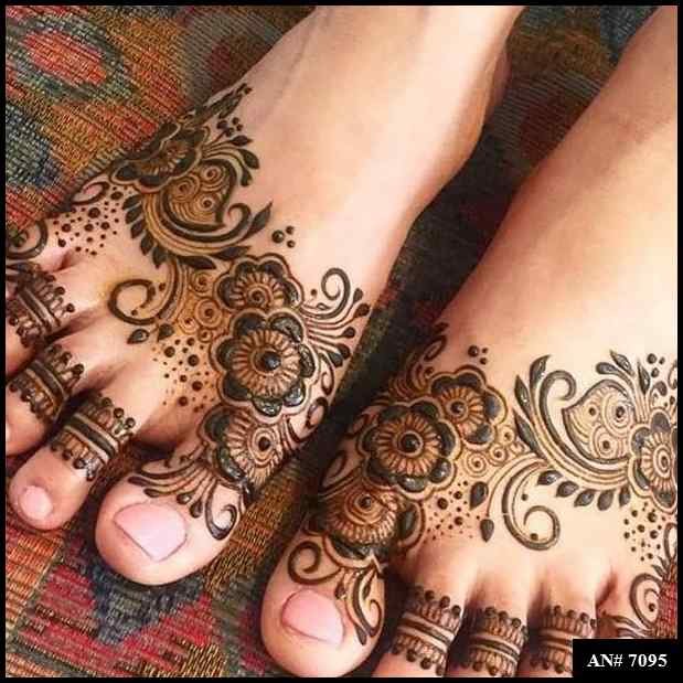 Foot Mehndi Design [AN 7095]