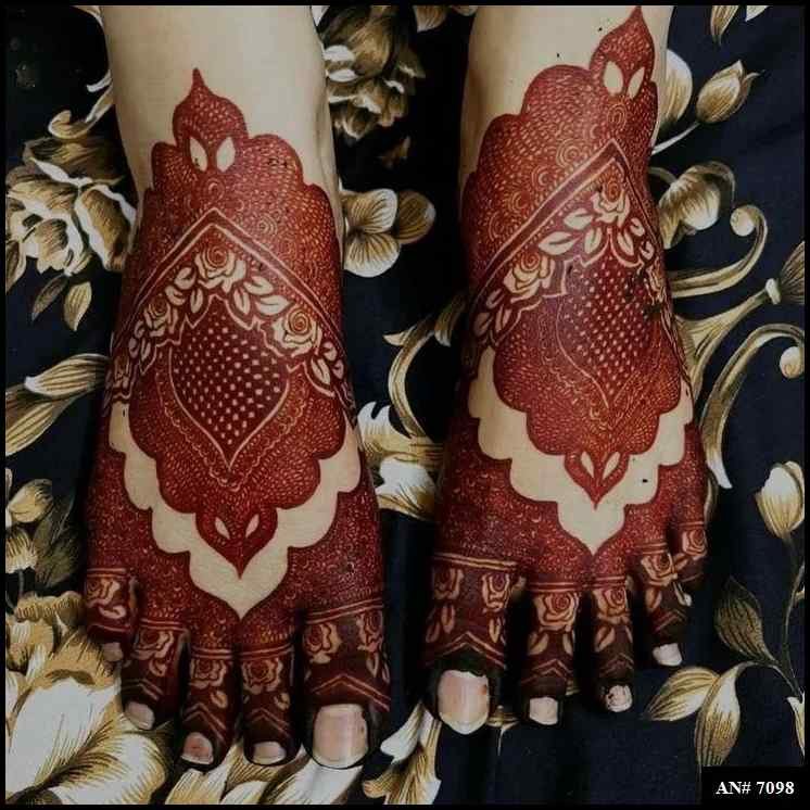 Foot Mehndi Design AN 7098