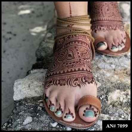 Foot Mehndi Design AN 7099
