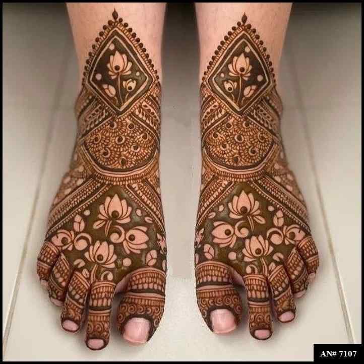 Foot Mehndi Design [AN 7107]
